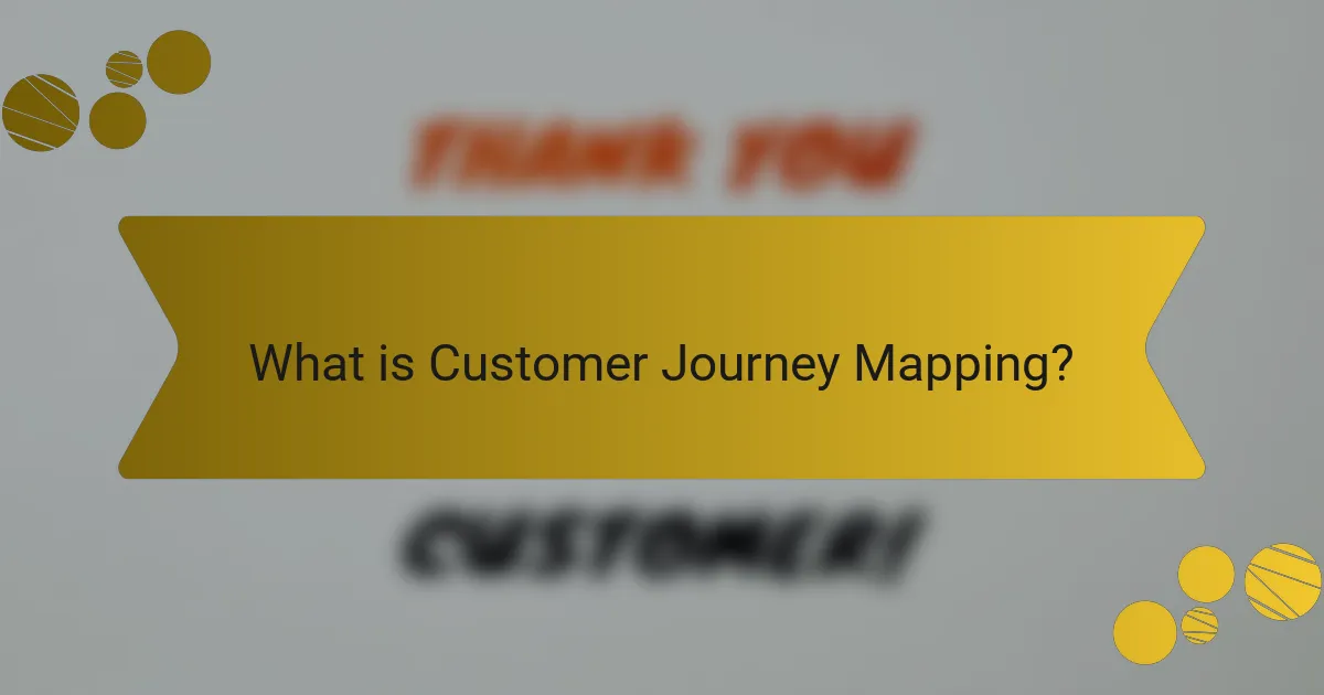 What is Customer Journey Mapping?