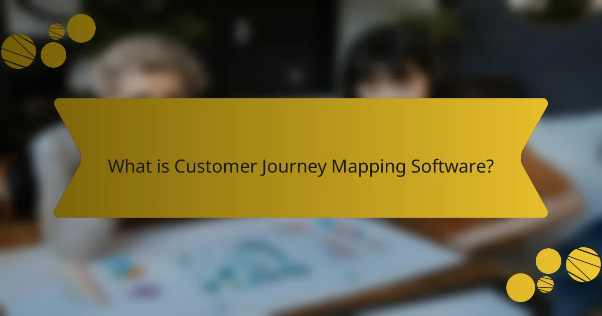 What is Customer Journey Mapping Software?