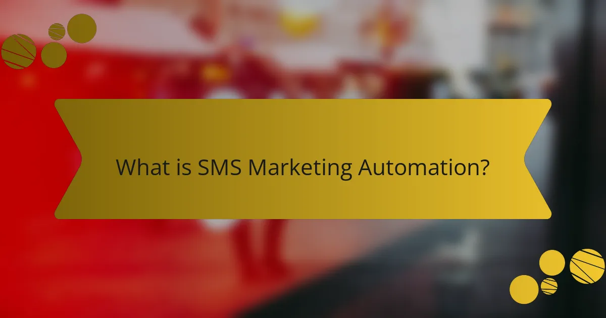 What is SMS Marketing Automation?