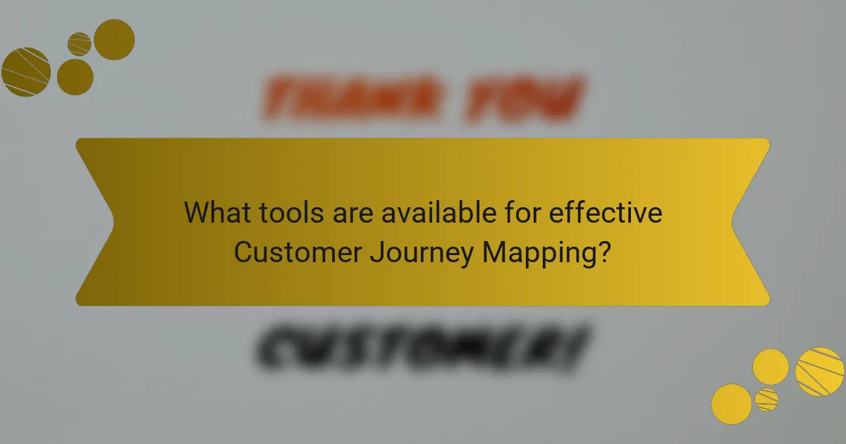What tools are available for effective Customer Journey Mapping?
